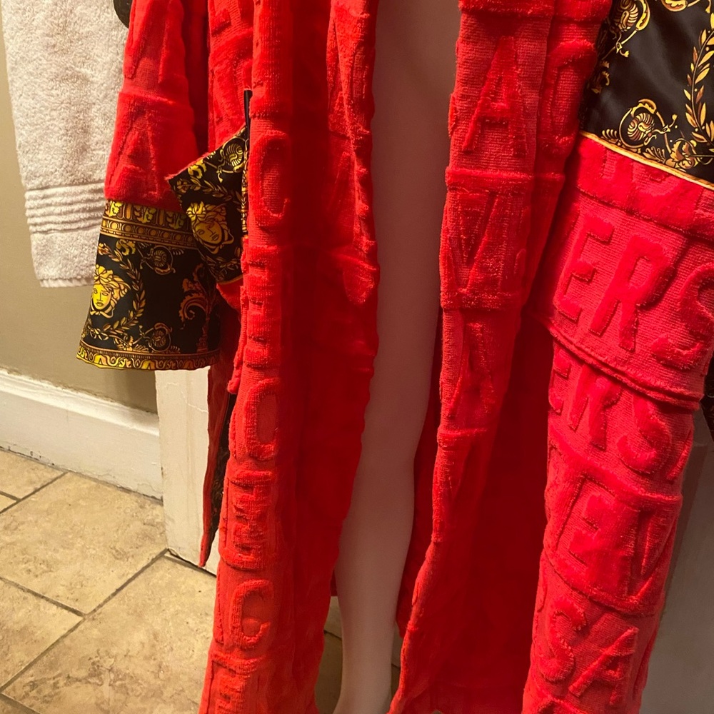 Red Versace Robe